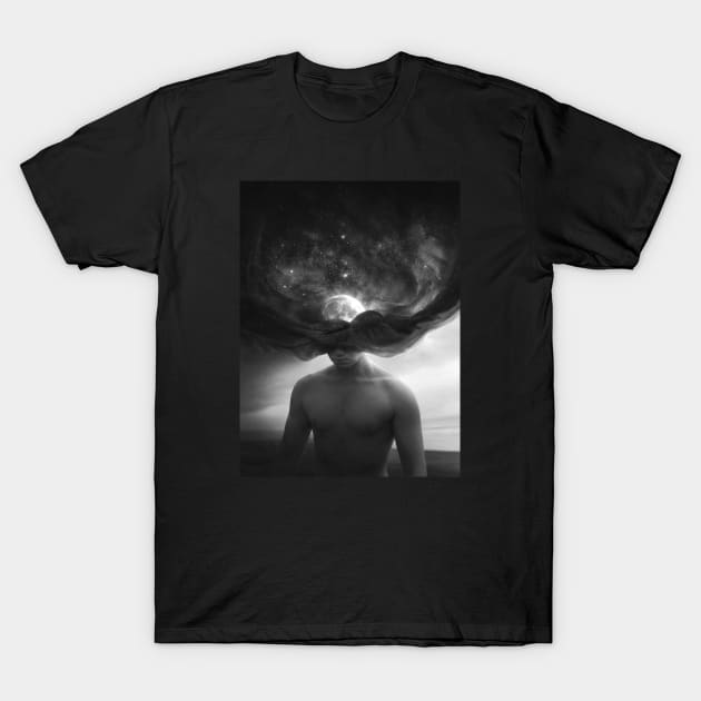 Daydreaming BW T-Shirt by RoscoAdrian